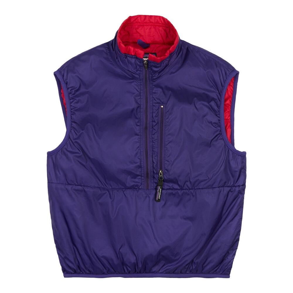 Vintage 90s Patagonia Puffball Pullover USA Made Purple Red Insulated Small